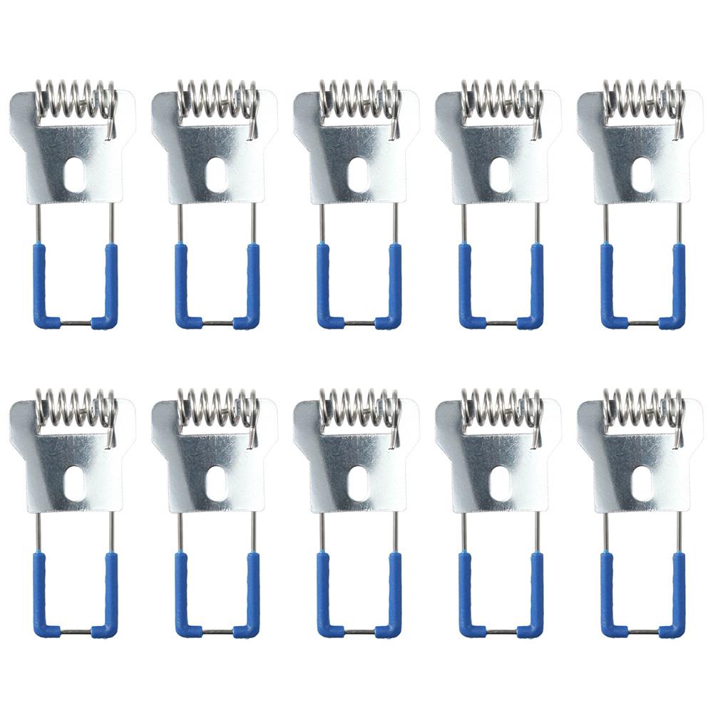 

10PCS Steel Springs Metal Clamps For Led Downlight Panel Light Ceiling Light Spring Circlip With Rubber Sleeve Lighting индиго
