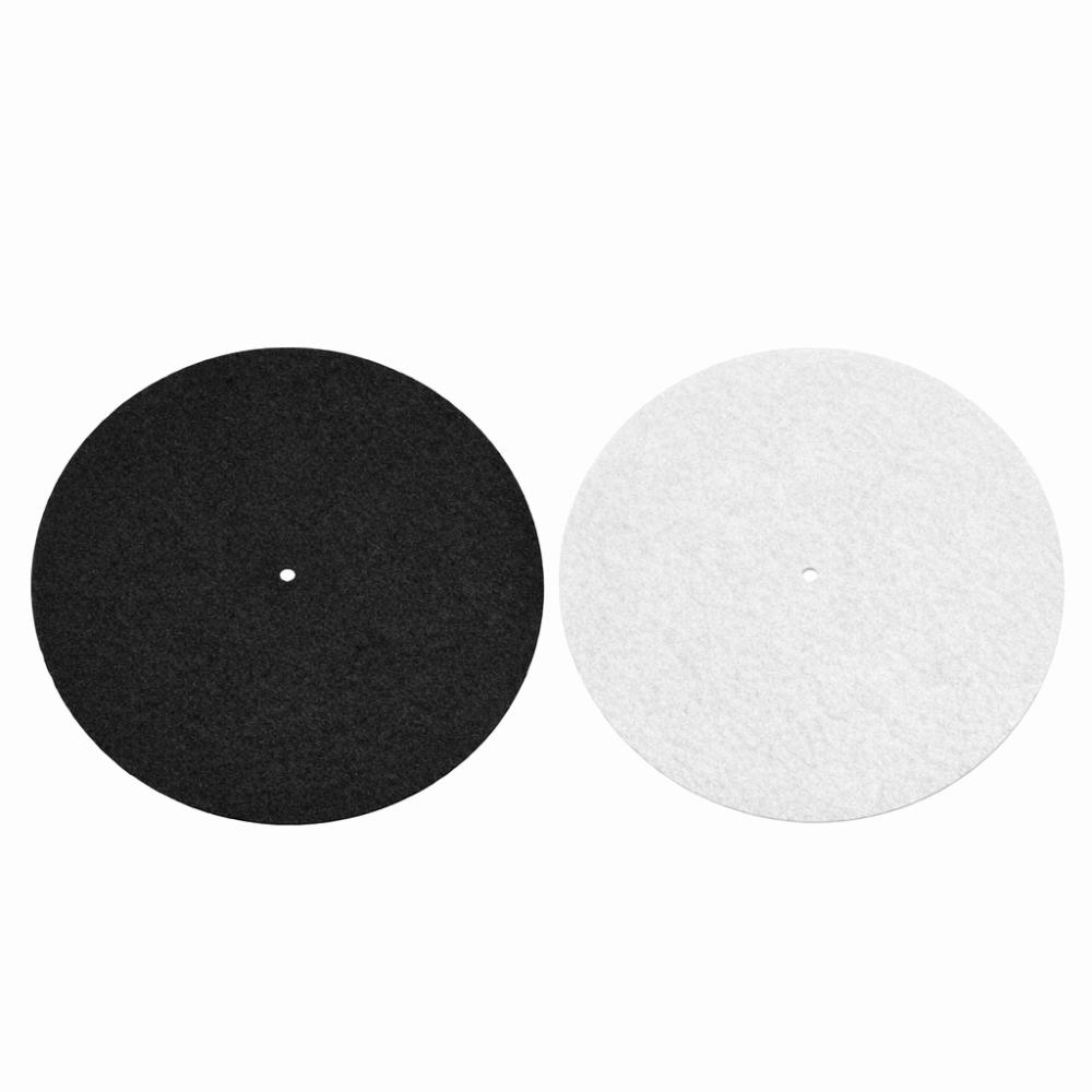 2pcs Round Turntable Platter Mat 3mm Thick Vinyl Record Player Mat  Vinyl Record Player