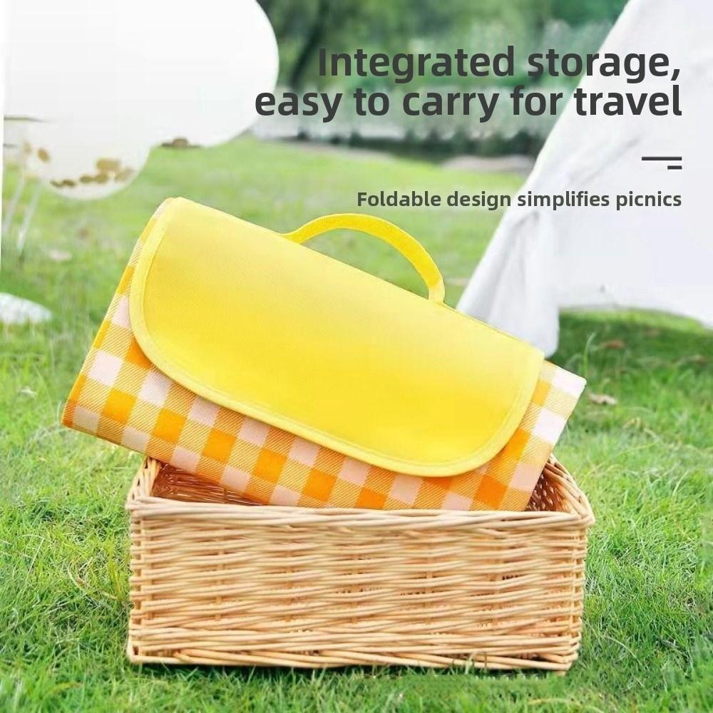 Waterproof Outdoor Camping Tent Sleeping Mat Foldable Moisture-proof Picnic Mat Beach Mat Easy to Clean Oxford