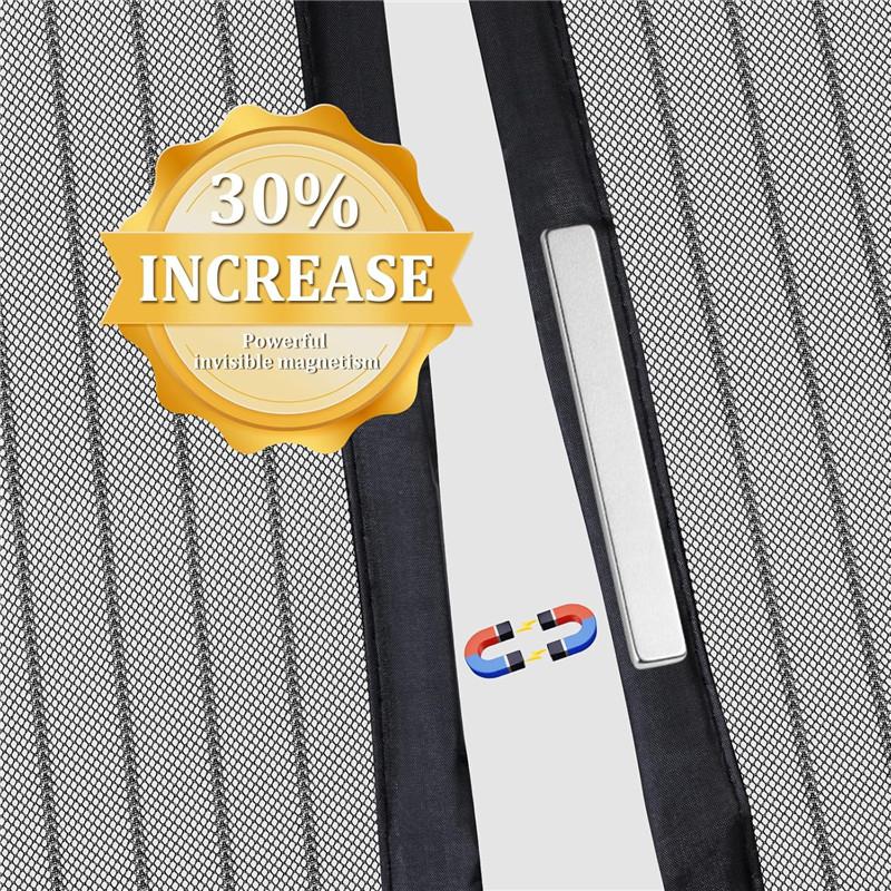 2026 Magiczna Różdżka Siatka na Okno Siateczka Niewidoczna Zasłona na Okno Regulowana Moskitiera Letnia Zasłona Folio Magnetyczna