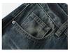 Women's Retro High Waist Blue Wide-Leg Jeans - Versatile, Loose Fit, Autumn Fashion.