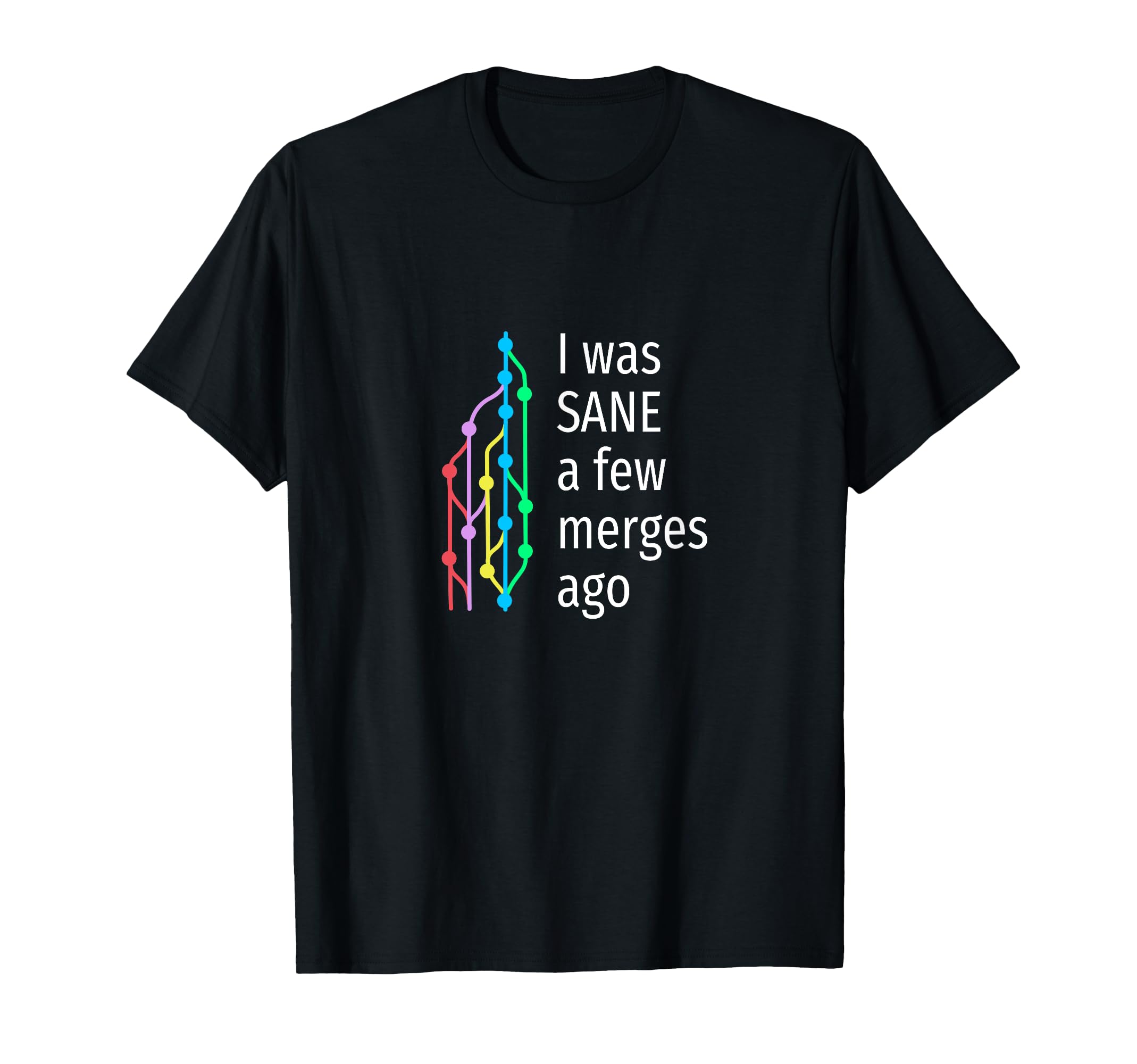 

I was sane a few merges ago - Funny git design for coders T-shirt