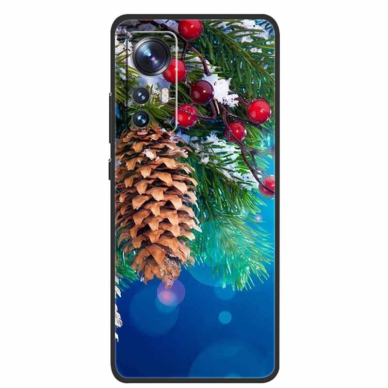 Christmas Cartoon Case For Xiaomi 12 Pro Case for Xiaomi Mi 12 Lite 12X 12S Ultra Silicone Soft TPU Cover for Xiaomi 12X Case
