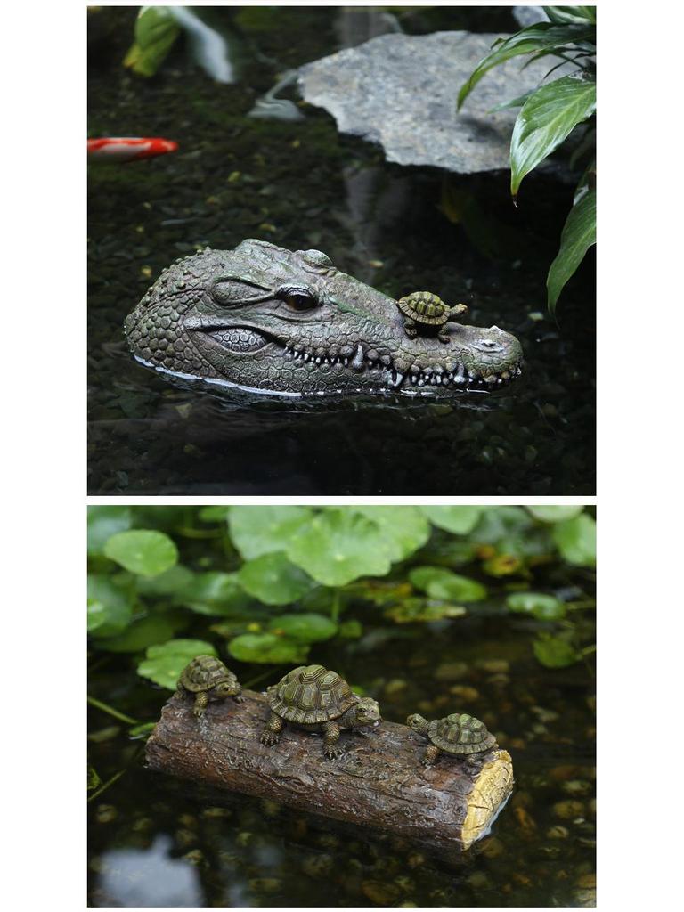 Frog Duck Resin Figurine: Miniature Floating Decoration for Home and Garden
