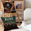 Hot TV Alice In Borderland Pillow Covers Cartoon Sofa Decorative Home Double-sided Printing Short Plush Cute Cushion Cover
