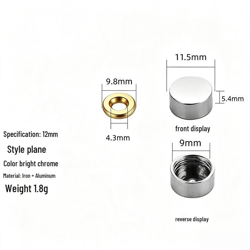 Acrylic Decorative Mirror Screw Cap for Glass and Tile Fixing
