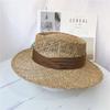 2024 New Summer Women Wide Brim Seagrass Straw Hat Fashion Lady Kentucky Derby Sun Hats Boater Panama Beach Cap Chapeu Feminino