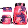 Zaino da Tifoso di Calcio per Bambini e Ragazzi Manchester United Semplice Casual Zaino Giornaliero Borsa a Spalla con Astuccio