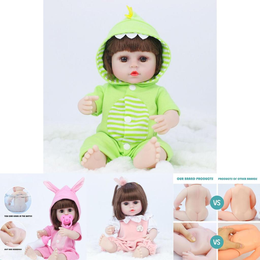 Realistic Reborn Baby Doll With Soft Full Silicone Body Safe And Non-toxic For Newborns