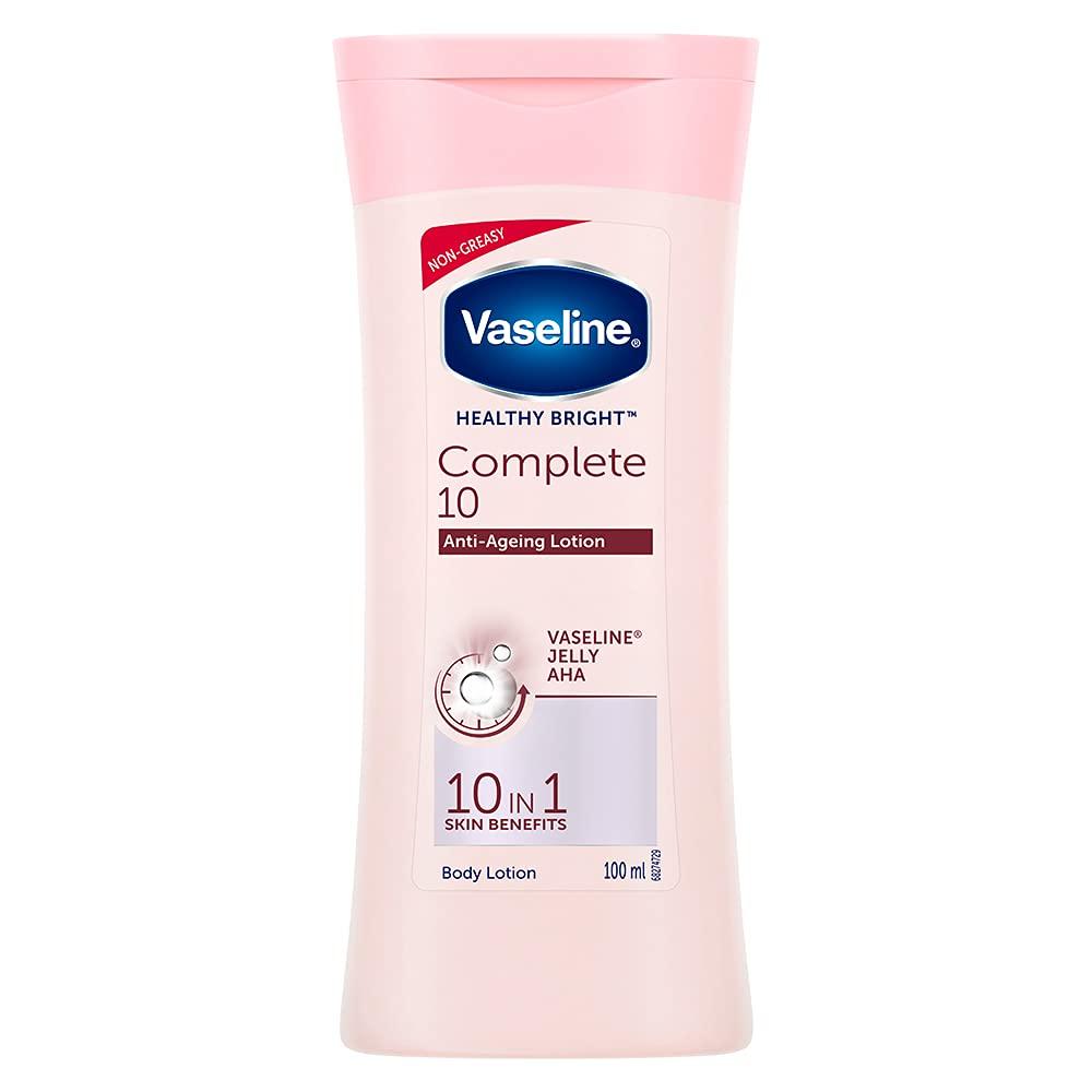

Vaseline Healthy Bright Complete 10 Body Lotion 200 ml Pack of 1, Skin Brightening Anti-Ageing Moisturizer