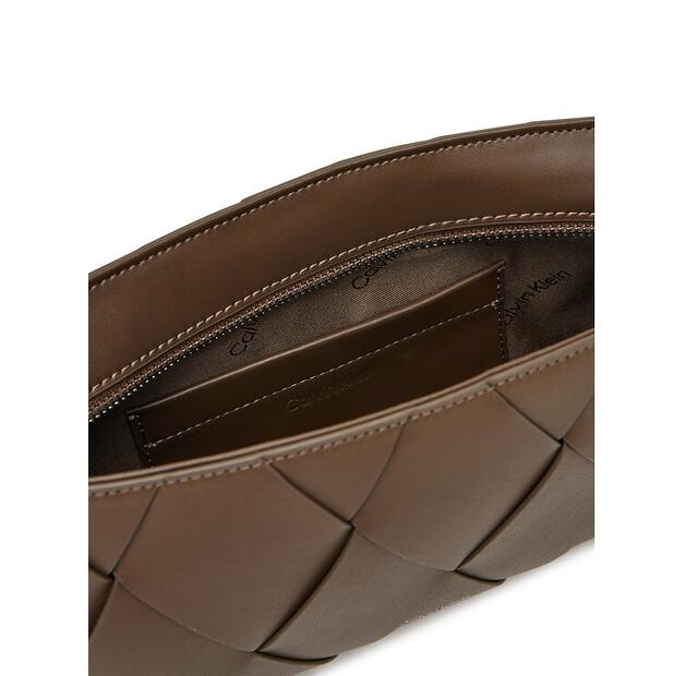 Bag Calvin Klein Calvin Klein Ck Woven Elongated Shoulder Bag K60K612992 Brown