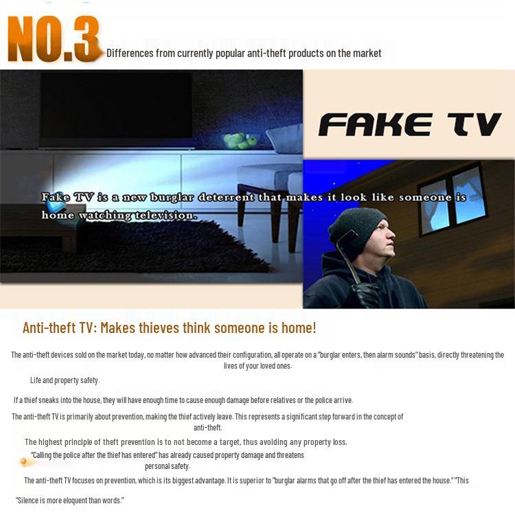 LED Fake TV Simulator: Anti-theft Security Device