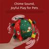 Bite-Resistant Dog Squeaky Ball Santa Claus Christmas Pet Toy Ball  Teeth Grinding