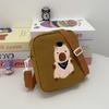 Adorable Cartoon Canvas Shoulder Bag For Kids Perfect For Everyday Use And Storage