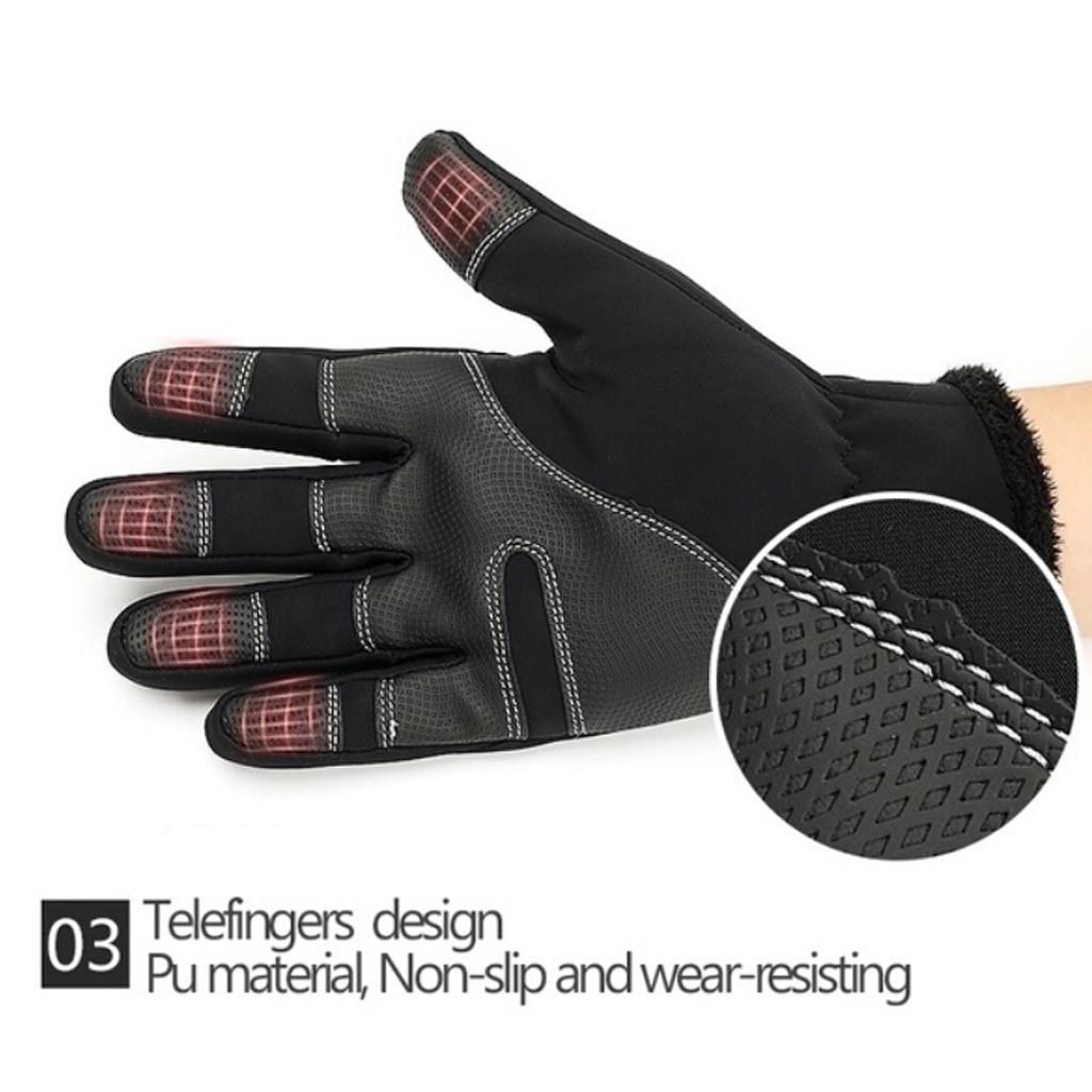 (Joy choose)Unisex Winter Thermal Outdoor Sports Waterproof Windproof Screen Induction Glove