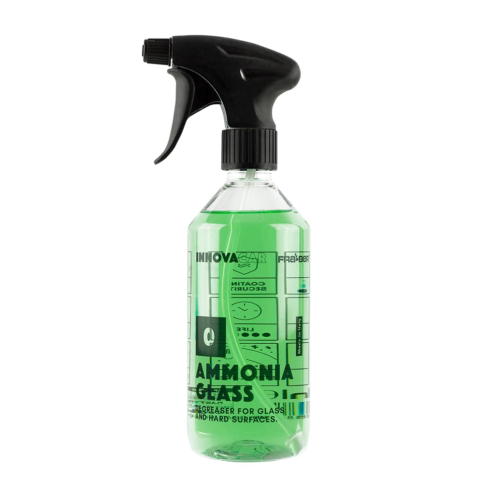 

INNOVACAR 0 glass cleaner made in Powerful cleaning for car gentle on plastic and rubber Easy Innovacar 0 Car wash AMMONIAGLASS, ammonia-free Italy.