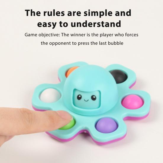 Fidget Spinner Octopus Shape Rotating Stress Relief Gyro Portable Decompression Spinner Concentration Aid