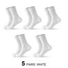 5Pairs Brand Men Cotton New Style White Socks Men Soft Breathable Sports Long socks Summer Winter for Male Socks Plus Size