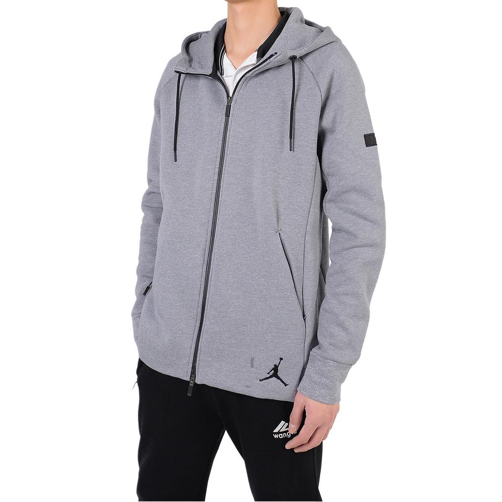 Jordan Jackets Men's Gray Hooded Moderate Other 809473-065