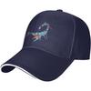 Vibrant Watercolor Scorpion Baseball Cap Polyester Sun Hat Casual Adjustable Trucker Cap for Adults