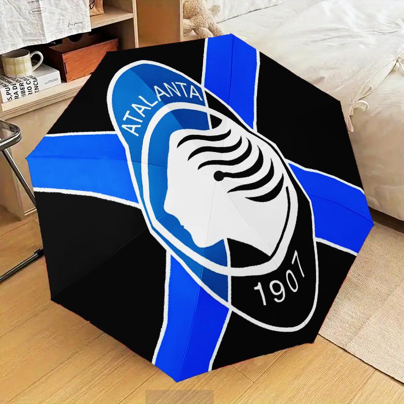 Atlanta Fc Emblem Design Automatic Folding Umbrella - 8-Rib Travel Umbrella with Auto Open/Close & Portable Gifts for holidays or birthdays