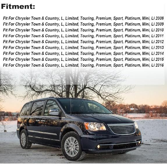 GXARTS Non-Perforated Driver Side Bottom Replacement Leather Seat Cover Tan Compatible with Chrysler Town & Country 2008 2009 2010 2011 2012 2013