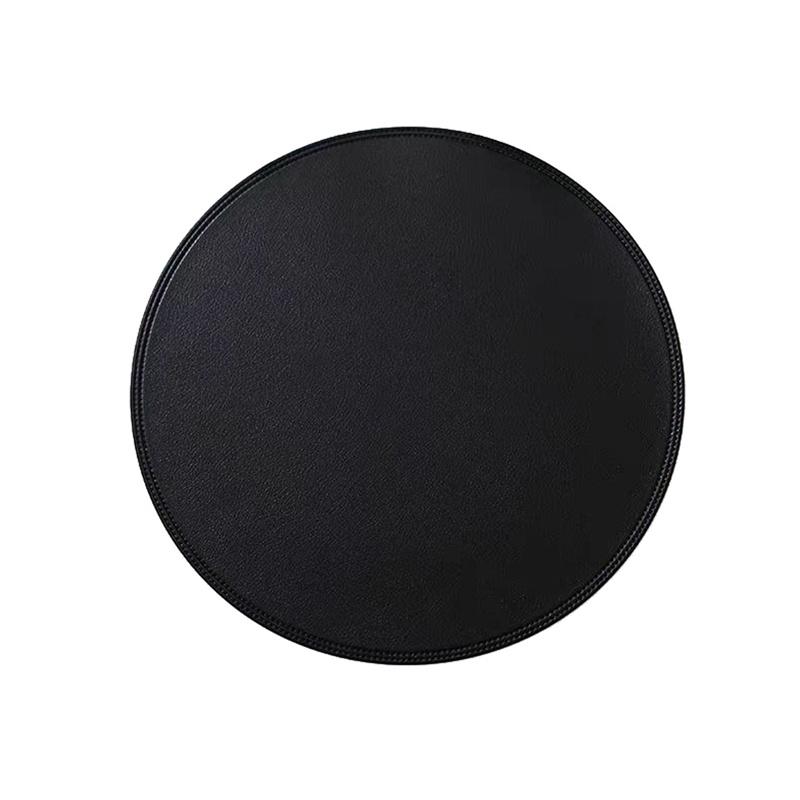 15" Round Light Luxury Lunch Mat Pure Color Household Western Food Mat Waterproof Oil Proof Heat Insulation Anti Scalding Mats