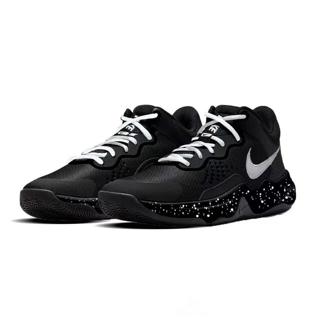 Nike Fly By Mid 3 Slip Resistant Abrasion Resistant Mid top Basketball Shoes Men's Black DD9311-003(team741-)