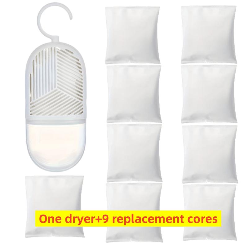 Reusable Hanging PVC Dehumidifier Bags - Moisture Absorbers for Closets & Bathrooms, Mold Prevention, Wardrobe Dehumidification Accessories
