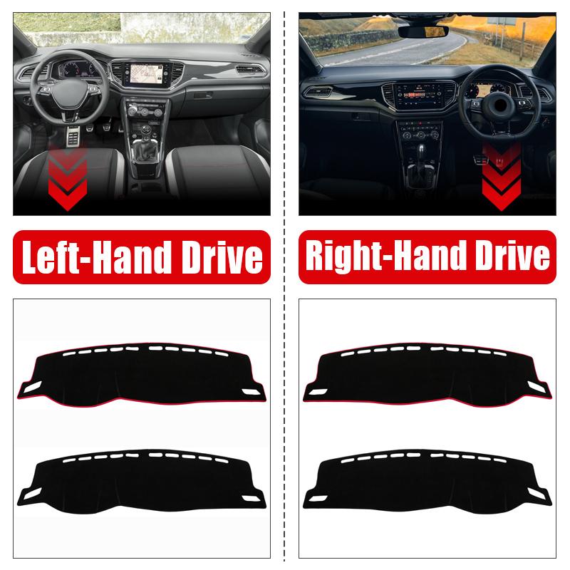 Car Dashboard Cover For Volkswagen VW T-ROC TROC 2018 Dash Sun Shade Mat Non-slip Pad Accessories
