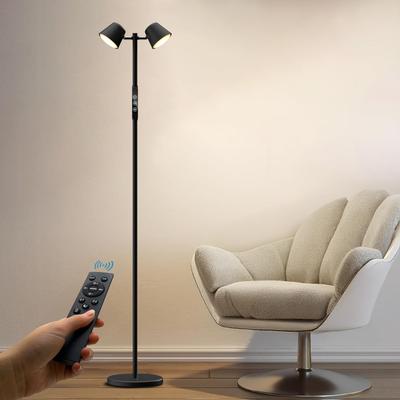 CHTOUSK Floor Lamp, Indirect Lighting, Stylish Stand Light  Remote Control, Timer & Dimming Function, Energy-Saving LED  Modern Interior Lighting for