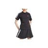 adidas Originals striped crew neck pullover short-sleeve T-shirt, women's, black