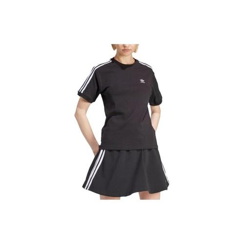 adidas Originals striped crew neck pullover short-sleeve T-shirt, women's, black