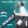 2026 new ion drop shower head with handheld filter shower, turbocharger with multiple spray modes, built-in filter on/off switch