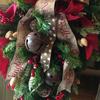 Plastic Christmas Hanging Ornaments Christmas Red Berries Wreath  Holiday Accessory