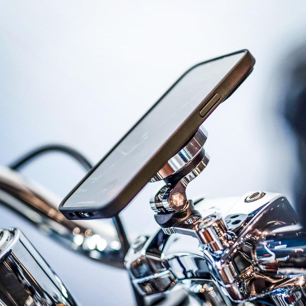 SP CONNECT Anti-Vibration Module, Chrome Plated Finish, SPC+ | Motorcycle Smartphone Holder | Vibration Reduction | 52830