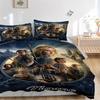 Custom Textile Middle-earth Adventure Bedding 3 Piece Set HD Print Duvet Cover Pillowcases for Teens Adult Bedroom Decoration