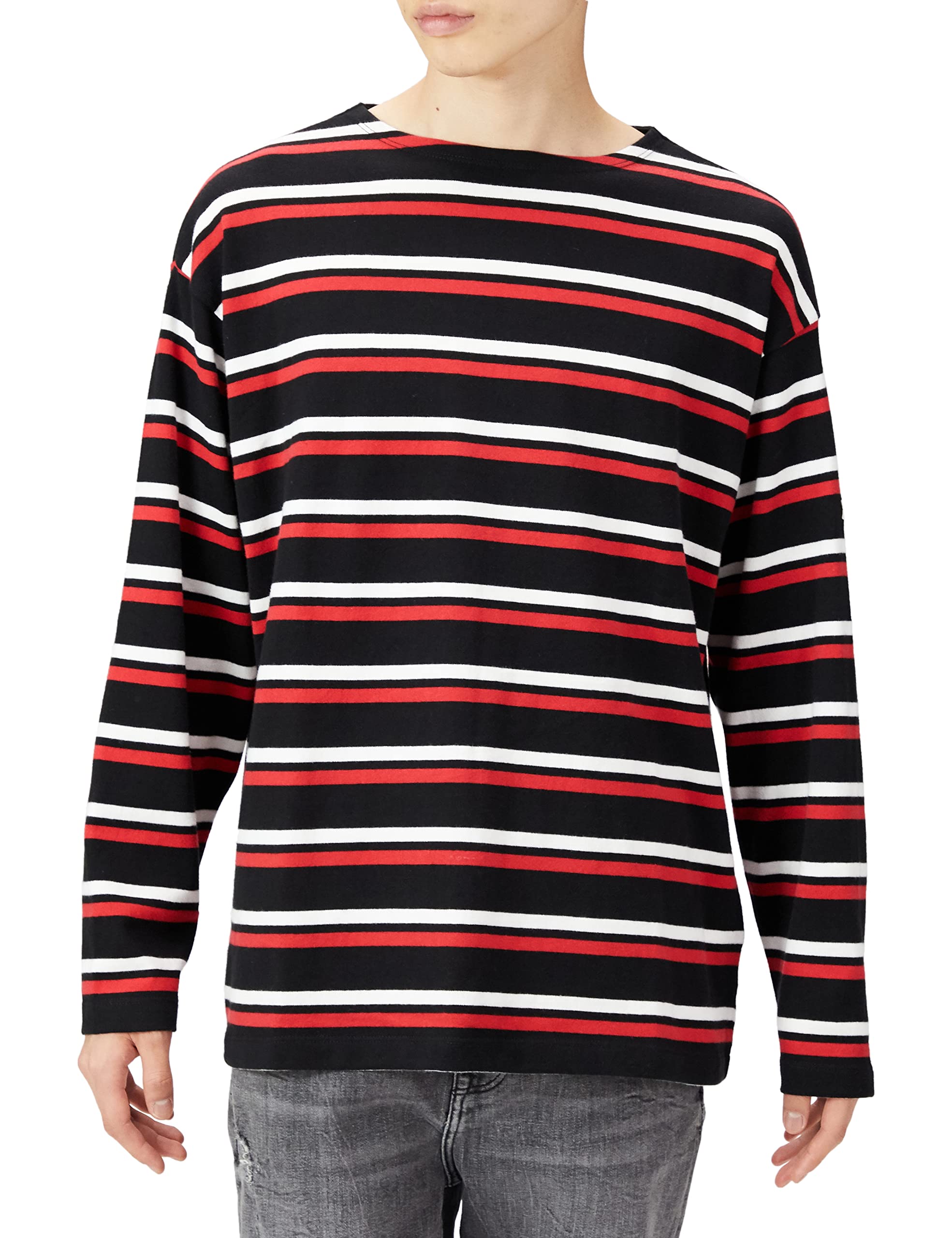 

Футболка с длинным рукавом Lee Official Border, размер L, мужская, LT3026-175, черная, чёрный