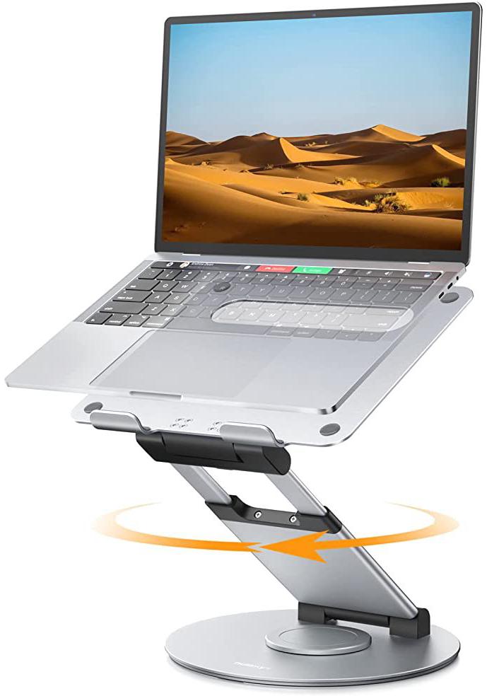 360° Rotating Height-Adjustable Foldable Laptop Cooling Stand