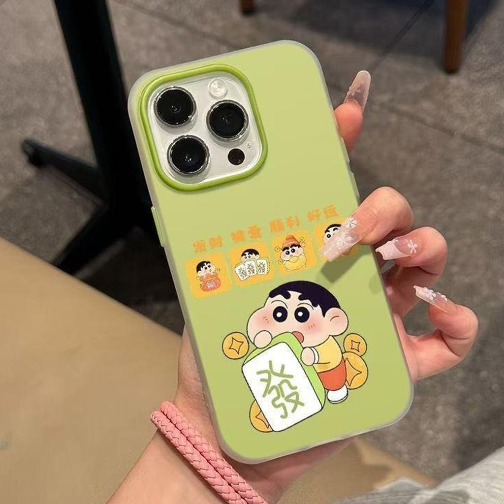 Jelly 2-in-1 Phone Case Ins New Phone Case Holder Caseti for Apple High-end Feeling Crayon Small New Model