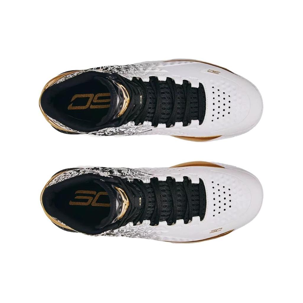 Under Armour Curry 1 Unanimous Men Sneakers White Black 3026280-001