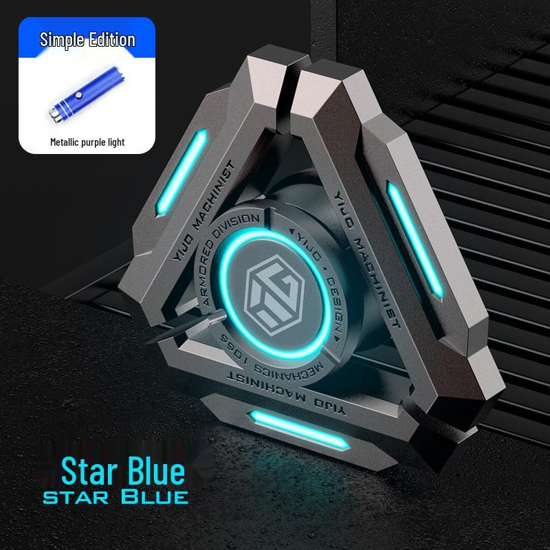 Limited Edition Luminous Finger Spinner with Broken Blade Design