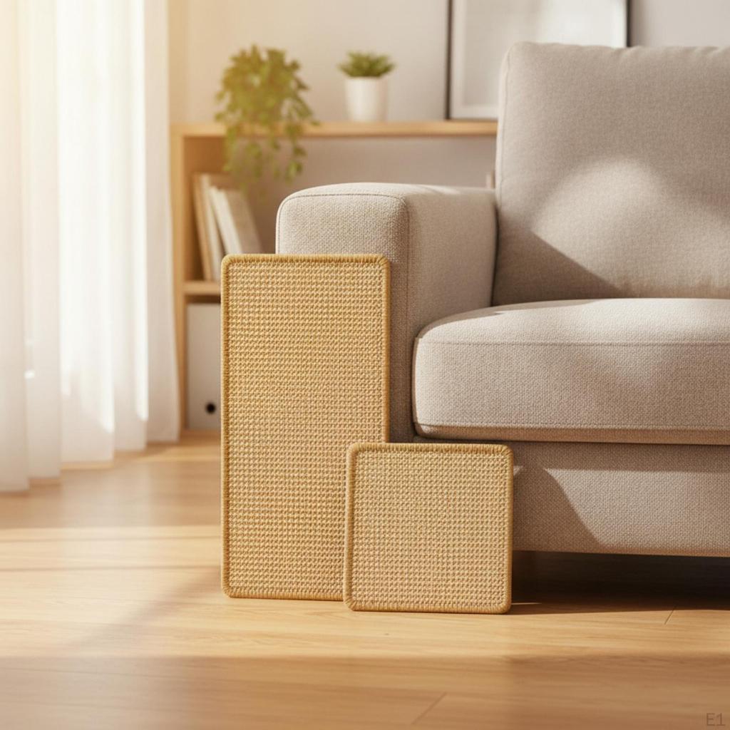 2 Pieces Cat Scratching Pad with Frame Replaceable Sisal Replacement Pet Supply for
