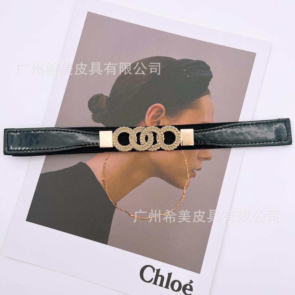 Cintura con fibbia regolabile disponibile in quattro stagioni, cintura sottile alla moda, cento abbinamenti, abito, decorazione, cintura da donna