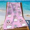 Cartoon O-Opanchu U-Usagi-S Funny Towel Sports Quick Dry Travel Camping Gear Sandproof Soft Light Large Beach Towel