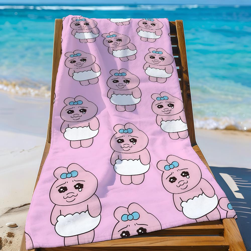 Cartoon O-Opanchu U-Usagi-S Funny Towel Sports Quick Dry Travel Camping Gear Sandproof Soft Light Large Beach Towel