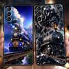 Cartoon-Zug-Handyhülle für Samsung Galaxy S24 S23 S22 S20 S21 FE Ultra S10 S10E S9 S8 Plus 5G Silikon Weiche Hülle Coque Capas