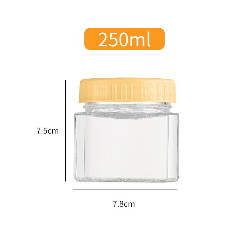 Macaron Series Transparent Sealed Glass Storage Jar for Dried Fruit, Tea, and Candy - Moisture-Proof Kitchen Container