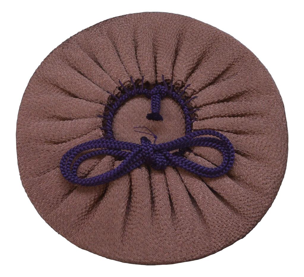 Shusai Gift Bag, Brown, Diameter 18cm, Mixed Weave, Medium