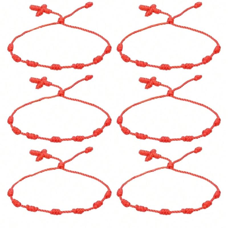 1pcs Chinese New Year Red Lucky Bracelet, Minimalist Handmade Braided Friendship Bracelets For Men And Women